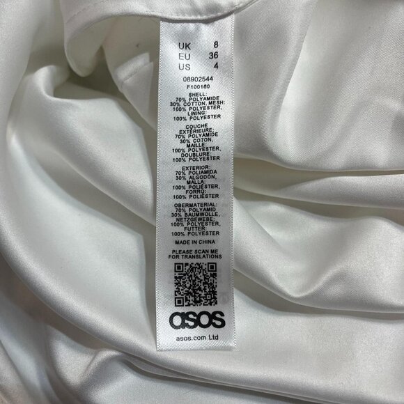 Asos Bridal Formal Spaghetti Strap Lace Dress NEW Size 4 US 36 EU - Picture 9 of 11